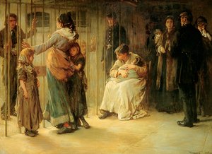 Newgate: Für den Prozess angeklagt, 1878 von Frank Holl