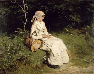 Rast auf dem Weg, 1879