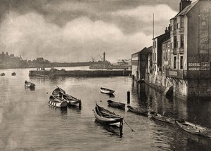 Blick auf den Hafen, Whitby, North Yorkshire