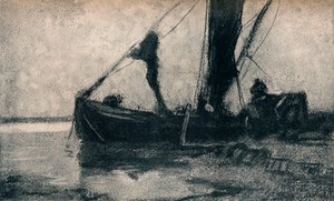 Das Beladen des Lastkahns, 19. Jahrhundert