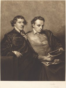 Porträt von zwei Herren von Frank Short, after Sir Joshua Reynolds