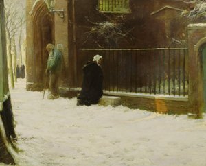 Vor der Kirche von Frank Spenlove Spenlove