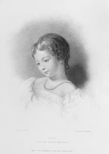 Porträt von Augusta Ada Byron, graviert von W. H. Mote von Frank Stone