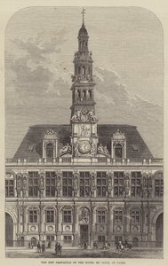 Der neue Campanile des Hôtel de Ville in Paris von Frank Watkins