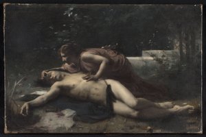 Pyramus und Thisbe, ca. 1875 von François Alfred Delobbe
