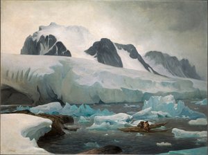 Eskimo-Kajaks, der Kuss, 1842