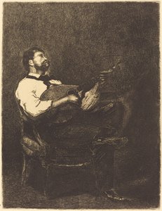 Gitarrenspieler (Joueur de Guitare) von François Bonvin