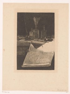 Stillleben mit Radierwerkzeugen von François Bonvin