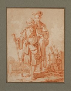 Chinesisches Paar in einer Landschaft von François Boucher