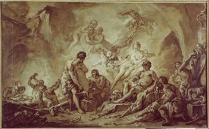 Die Schmieden des Vulkan von François Boucher