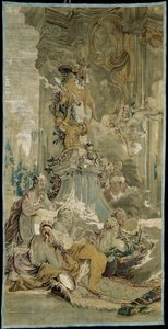 Psyches Eintritt in Cupids Palast [linkes Fragment], aus Die Geschichte von Psyche von François Boucher