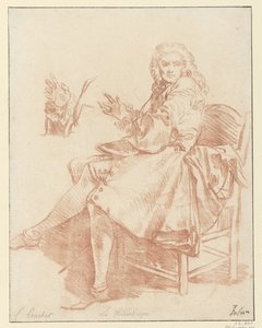 Studie für Alceste (Entwurf für die Illustration von Le Misanthrope aus der Ausgabe von 1734 von Molières Werken) von François Boucher