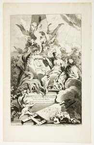 Die Grazien auf dem Grab von Watteau von François Boucher