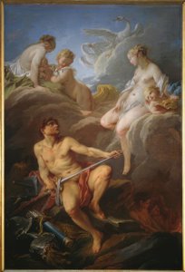 Venus bittet Vulkan um Waffen für Äneas