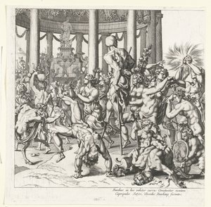 Triumph des Bacchus, linke Hälfte von François Chauveau (attributed to)