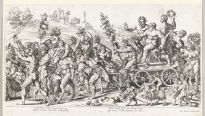 Triumph des Bacchus, rechte Hälfte von François Chauveau (attributed to)