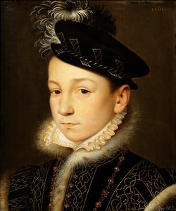 Porträt von König Karl IX. von Frankreich von François Clouet