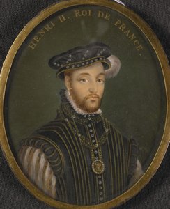Porträt von König Heinrich II. von Frankreich Kopie von François Clouet
