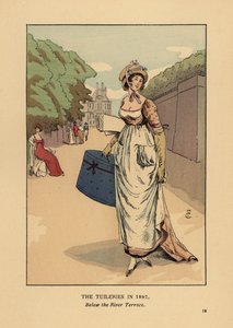 Spaziergang in den Tuilerien, unterhalb der Flussterrasse von François Courboin
