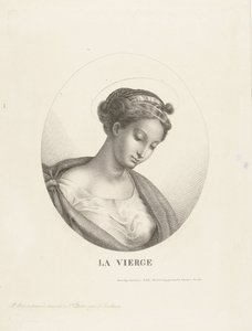 Büste von Maria im Oval von François Deleu