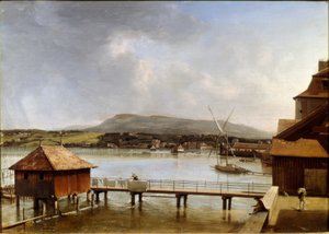 Am alten Hafen von Genf von François Ferrière