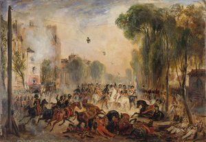 Attentat von Joseph Fieschi auf König Louis Philippe I. von Frankreich am 28. Juli 1835 von François Gabriel Lépaulle
