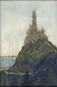 Tempel des Denkens, Beethoven gewidmet, im Bau, 1897-1914