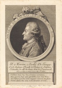 Nicolas Delaunay von François Huot after Augustin de Saint Aubin