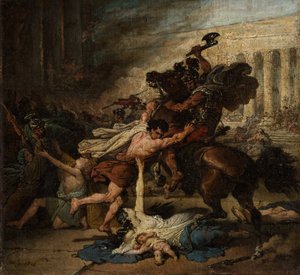 Die Plünderung Jerusalems durch die Römer von François Joseph Heim
