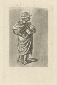 Reisender mit Sack auf dem Rücken