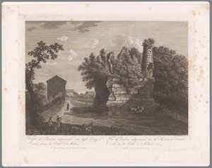 Ansicht der Gräber von Horatii und Curiatii (Albano) von François Morel