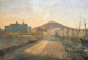 Blick auf die Certosa von San Martino und die Festung Sant