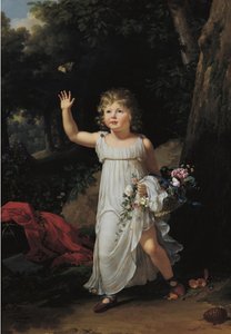 Porträt von Edgar Clarke, ganzfigurig, in einem Wald von Francois Xavier Fabre