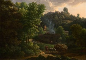 Italienische Landschaft von Francois Xavier Fabre