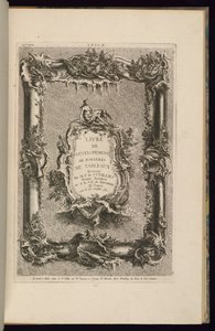 Entwurf für einen Rahmen und eine Kartusche von François de Cuvilliés the Elder