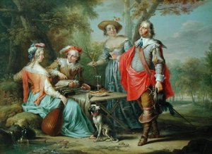 Picknick im Park von Frans Christoph Janneck