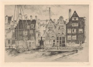 Fliegende Gasse von Frans Everbag (signed by artist)