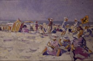 Strandszene von Frans Gaillard