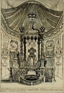Entwurf für das Begräbnis von Claudia Felicitas von Österreich von Frans Geffels