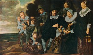 Eine Familiengruppe in einer Landschaft, 1647-50