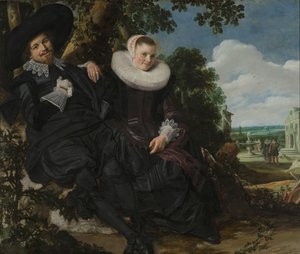 Porträt eines Paares, wahrscheinlich Isaac Abrahamsz Massa und Beatrix van der Laen