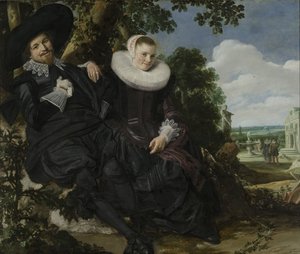 Porträt eines Paares, wahrscheinlich Isaac Abrahamsz Massa und Beatrix van der Laen