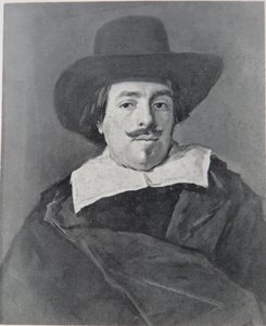 Porträt eines Mannes, der nach vorne schaut von Frans Hals