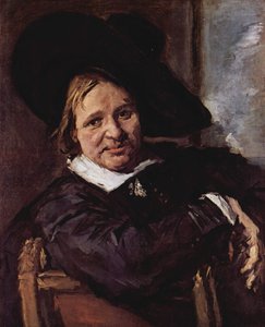 Porträt eines sitzenden Mannes mit weichem Hut von Frans Hals