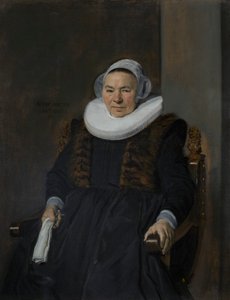 Porträt einer älteren Frau, traditionell genannt Mevrouw Bodolphe von Frans Hals