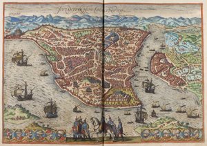 Byzanz. Konstantinopel aus: Civitates Orbis Terrarum, 1572