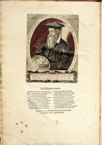 Porträt von Gerardus Mercator 1512-1594 im Alter von 62 Jahren von Frans Hogenberg
