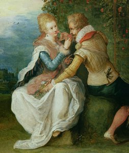 Zwei Liebende im Garten von Frans II Francken the Younger