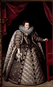 Porträt von Elisabeth von Frankreich (Elisabeth de Bourbon) von Frans II Pourbus