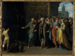 Kroisos zeigt Solon seine Schätze, 1616-30